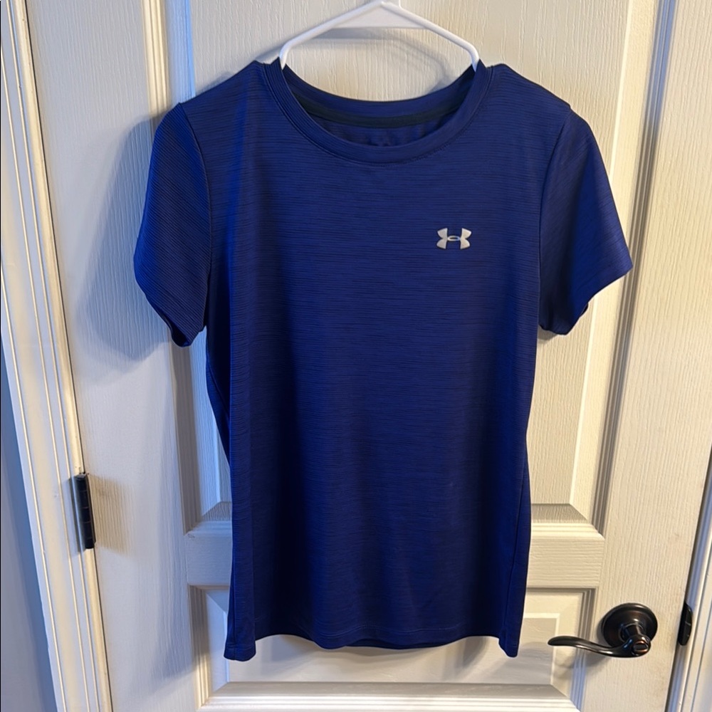 Under Armour Blue Fitted Crew Neck Short Sleeve T-Shirt